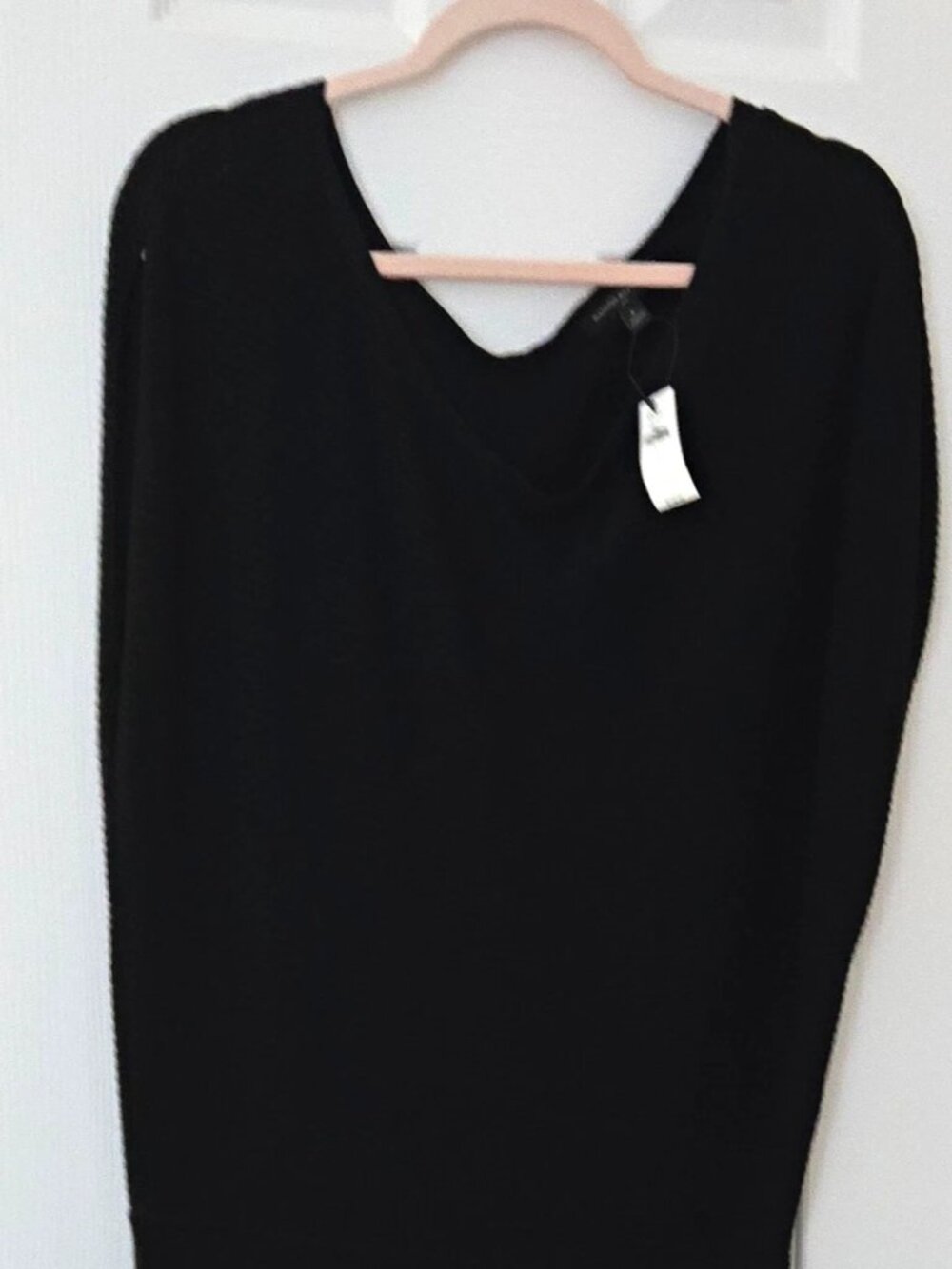 Banana Republic Women’s L Black Solid Blouson Long Dress Sleeveless Rayon